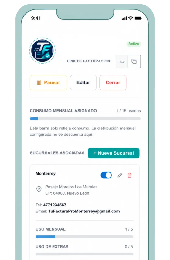 Portal de autofacturación TuFacturaPro